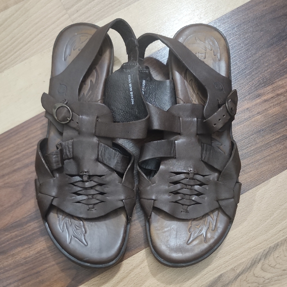 Born Brown Leather Sandals